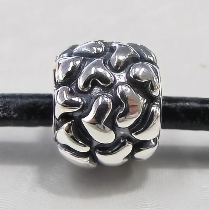 Easy Style 3D Herzchen Perle 925 Silber 1 Stück