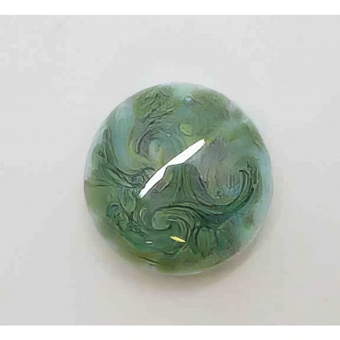 Ringtop klein Glasperle 18.5mm anis swirl Toppreis Online
