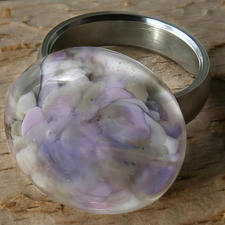 Ringtop Glasperle 23mm rosa weiss Toppreis Online