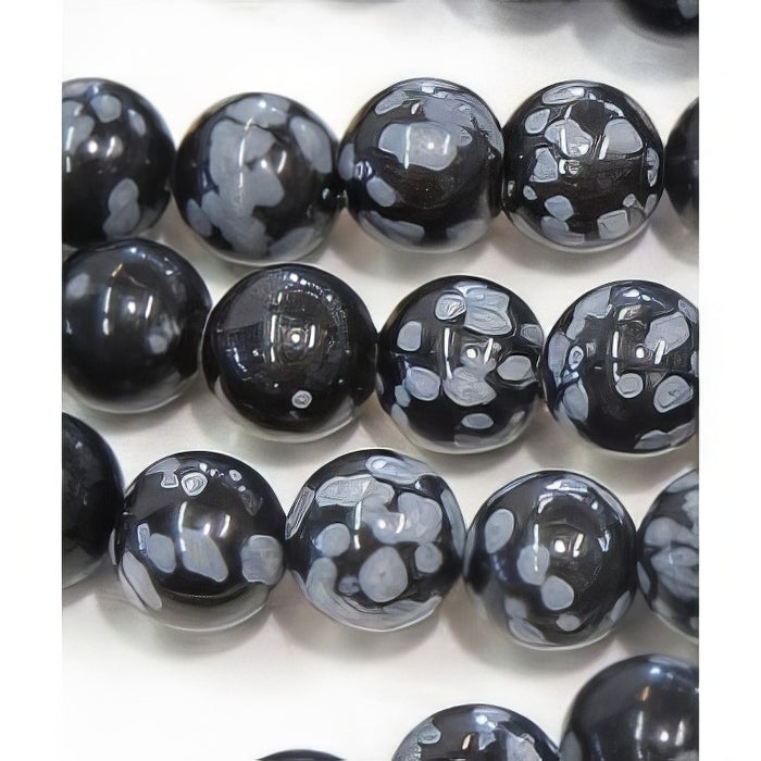 Snowflacke Obsidan 12mm 1 Strang