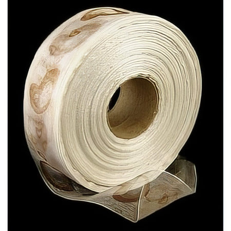 Organza 40mm mit braunen Herzen pro 1m