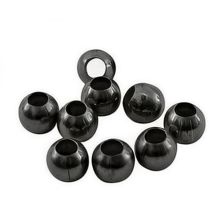 XL Metallperle schwarz 4 mm 100 Stück