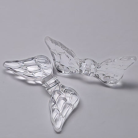 Flügel Perle transparent 20x9.5mm 20 Stück