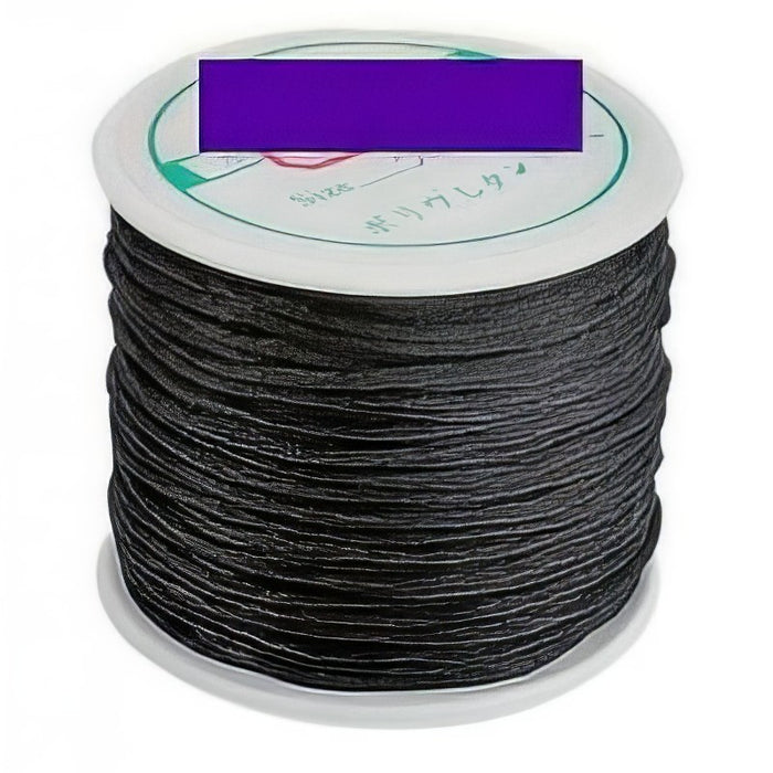 Satinband schwarz 2mm rund/ 1m