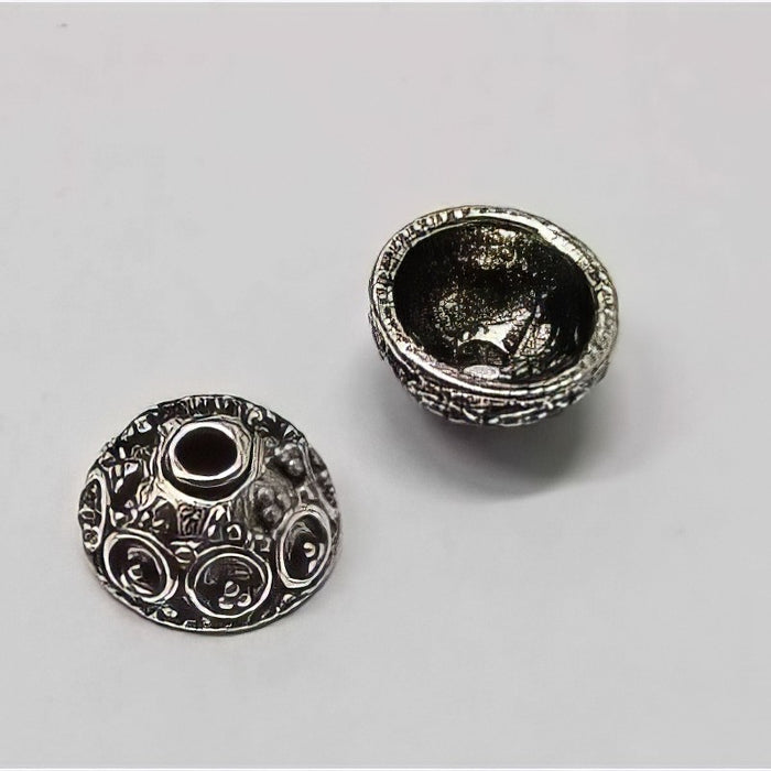 Perlenkappe juno silber 10.5x5mm 10 Stück