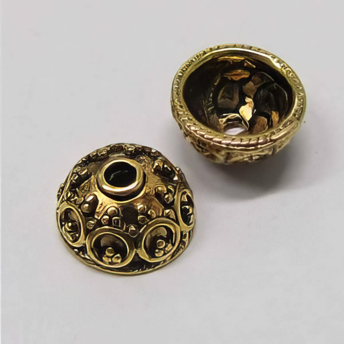 Perlenkappe juno goldfarben 10.5x5mm 10 Stück