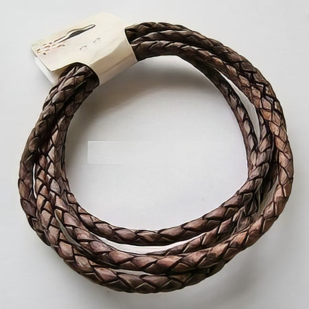 Leder Bola Top Qualität hellviolett meliert 4mm/ 1m – Bild 2