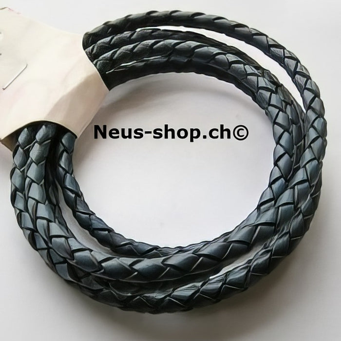 Leder Bola Top Qualität blau 4mm/ 1m – Bild 2