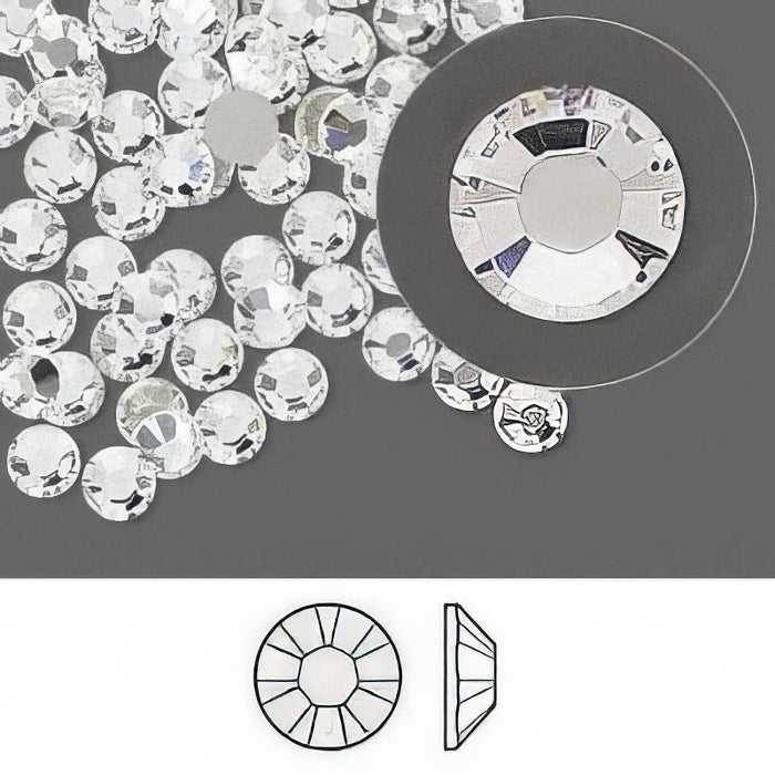 Swarovski Flache Unterseite klar 2.2mm 144 Stück
