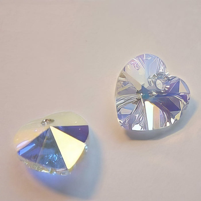 Swarovski Herz Christal AB 10mm 2 Stück