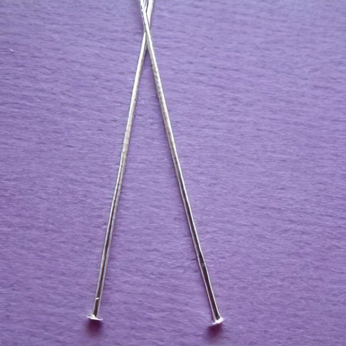 Stift mit Kopf versilbert 100x0.7mm 10 Stück
