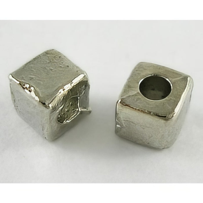 Würfeli silberfarben 4x4mm 20 Stück