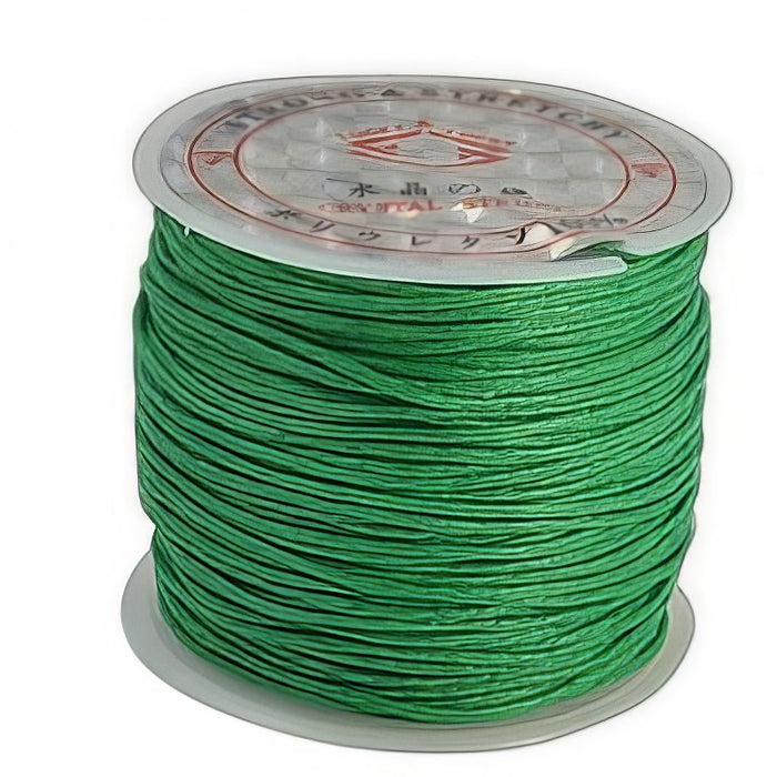 Baumwolle gewachst grasgrün  1-1.5mm 25m