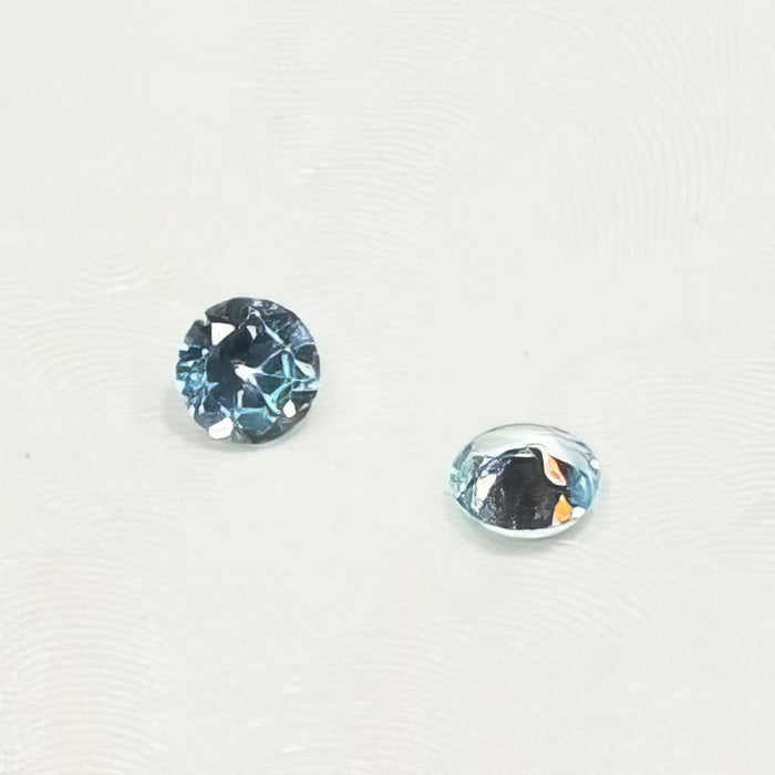 Kit de création de boucles d'oreilles en acier inoxydable avec zircon de 3 mm au choix, 1 paire