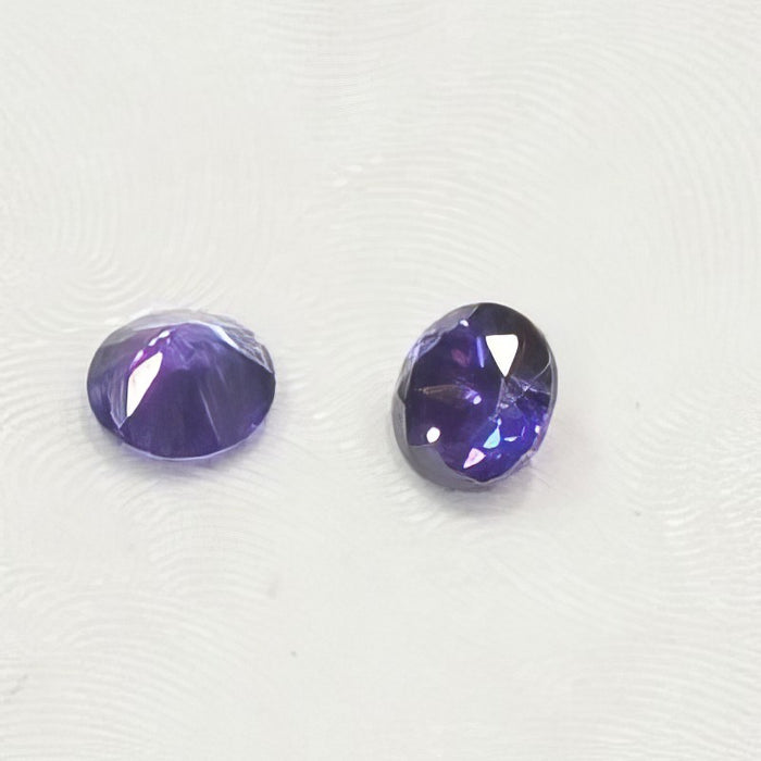 Zirkonia d violett 5mm  bis 650 C° Farbstabil1 Stück