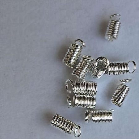 Kord-Ende spirale 7x5mm 10 Stück Loch 3.2mm