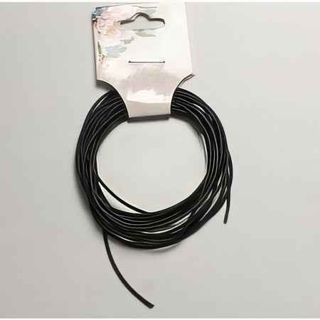 Rubber schwarz (Gummi) 1mm 2m