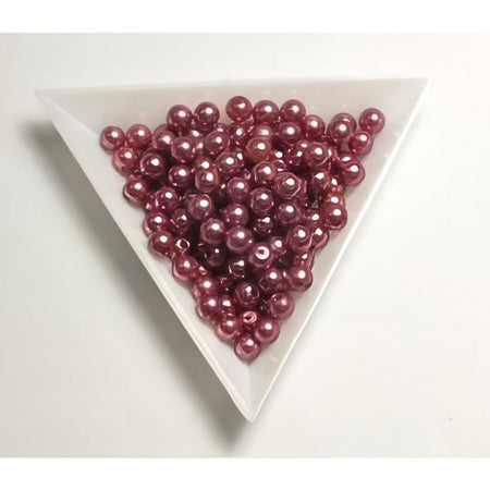Acrylperle 5mm antikrosa ca 10gr.