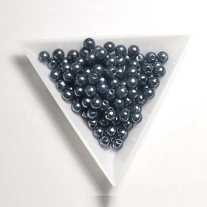 Acrylperle 5mm kornblau ca 10gr.