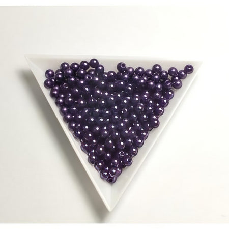 Acrylperlen 4mm violett ca 8gr.