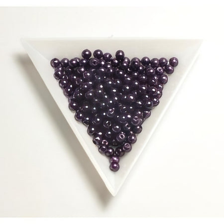Acrylperlen 4mm obergine ca 8gr.