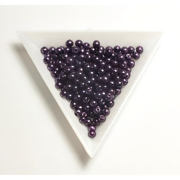 Acrylperlen 4mm obergine ca 8gr.