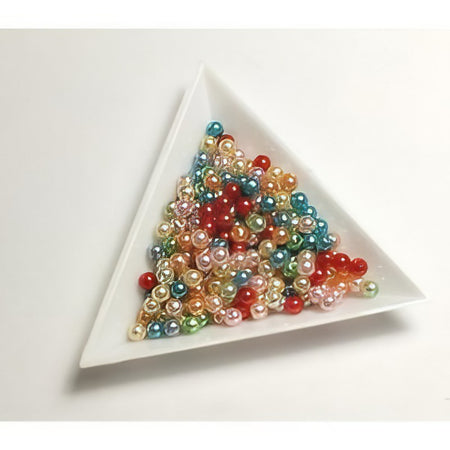 Acrylperlen 4mm mix ca 8gr. Modeschmuck