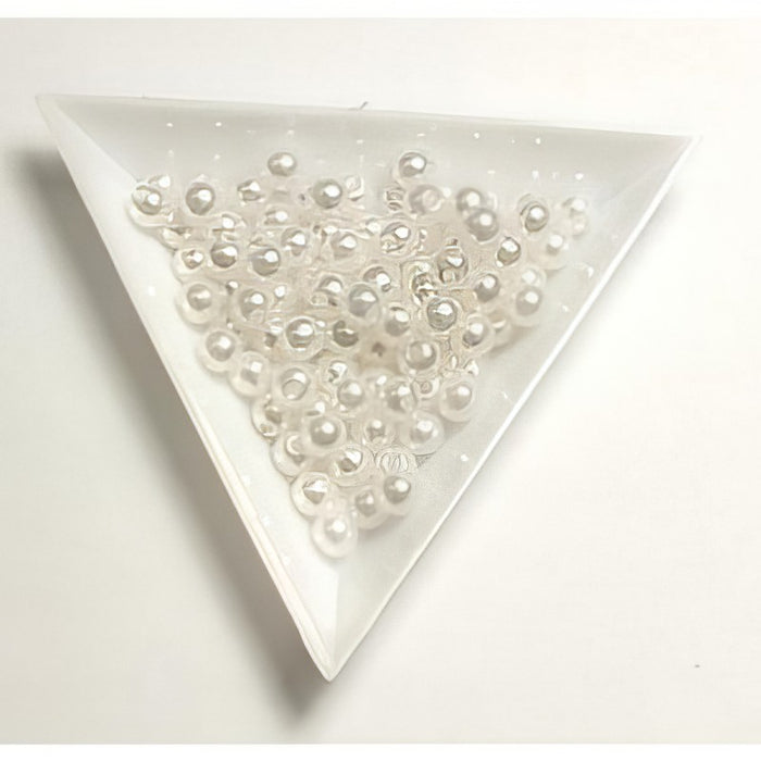 Acrylperle 4mm weiss ca 8gr.