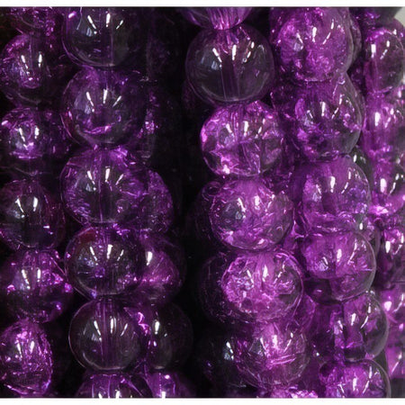 xl Crashperle violett 10mm 85 Stück