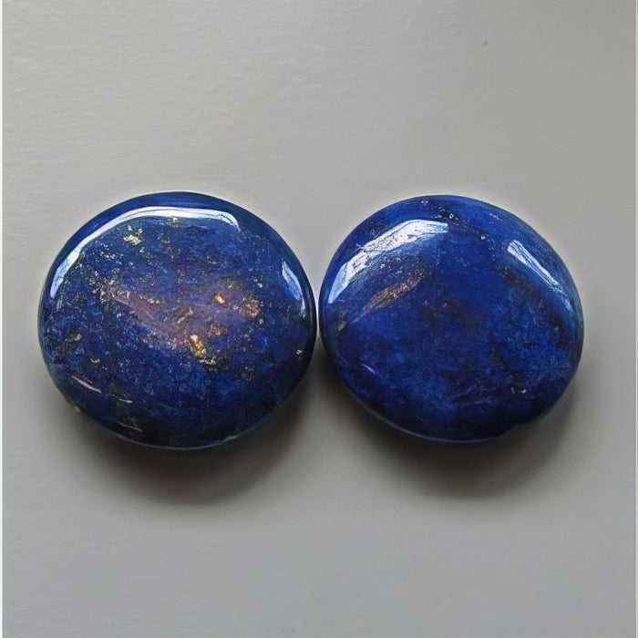 Lapis 25mm 1 Stück echter Stein linse