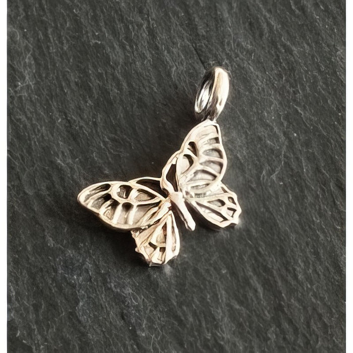 Anh. Schmetterling geschwärzt 925 Silber 15x10mm 1 Stück