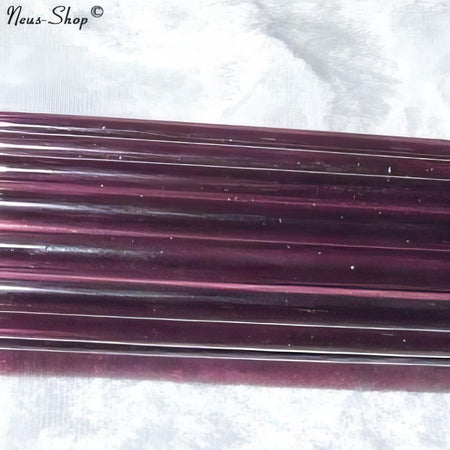 XL Moretti Glasstäbe hell Amethyst transparent 1 Kilo
