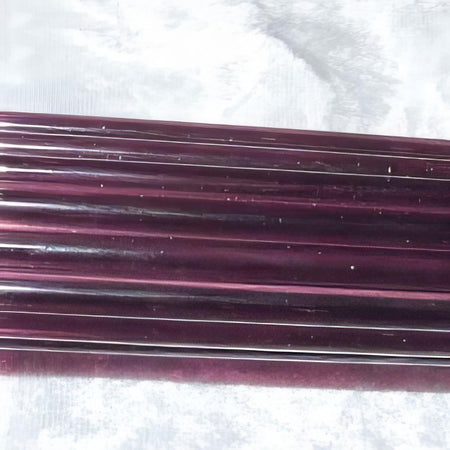 Moretti Glasstäbe transparent hellamethyst ca 1m 3 Stück