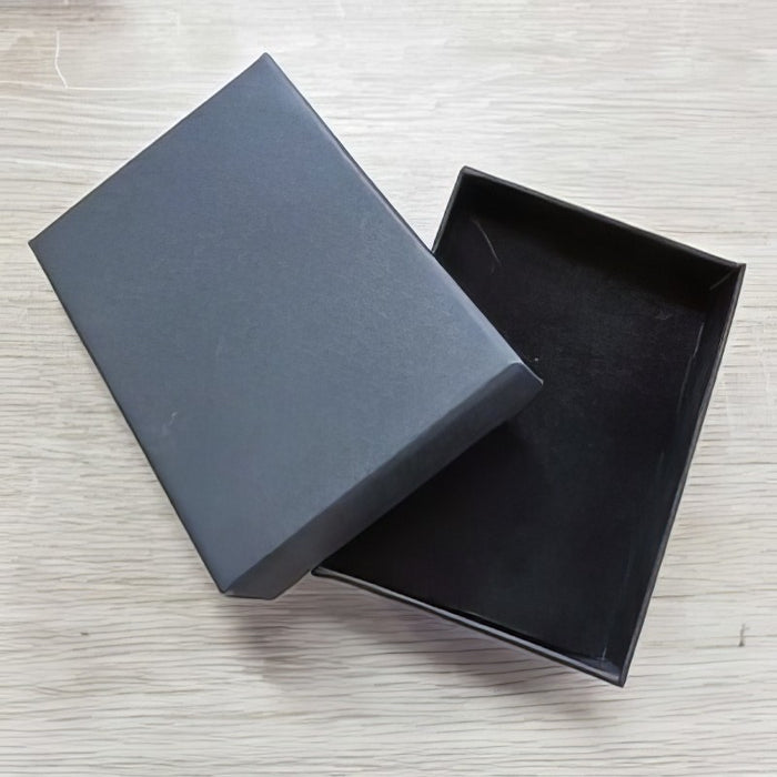 Schachtel für Schmuck schwarz klein 9x6cm