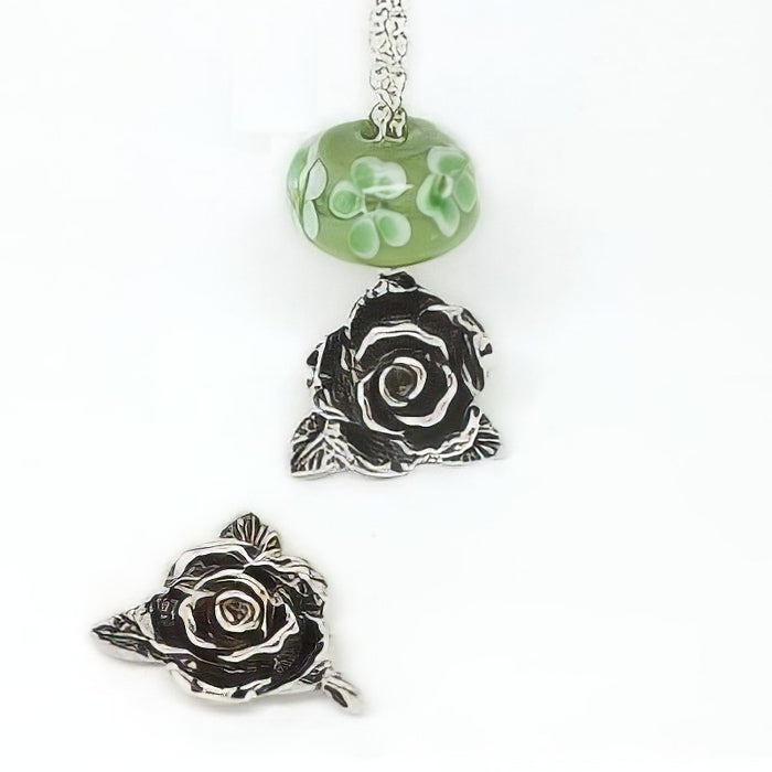 Anhänger Rose Silberf. 23x20mm 1 Stück