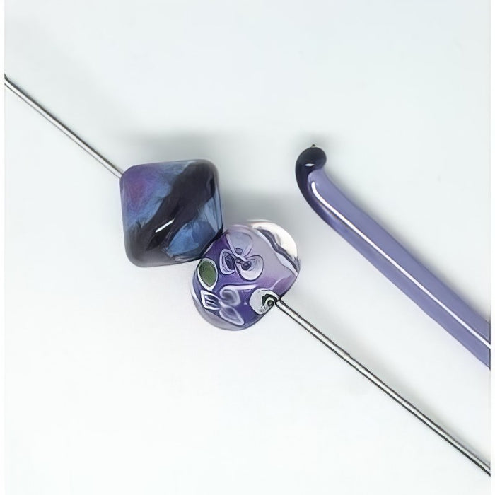 Reichenbach Glasstäbe purple rose 3 Stück