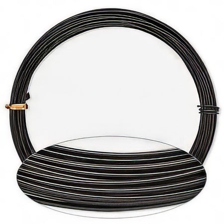 Aluminium Draht für Wireworking 15m schwarz 16Ga 1.3mm Ø