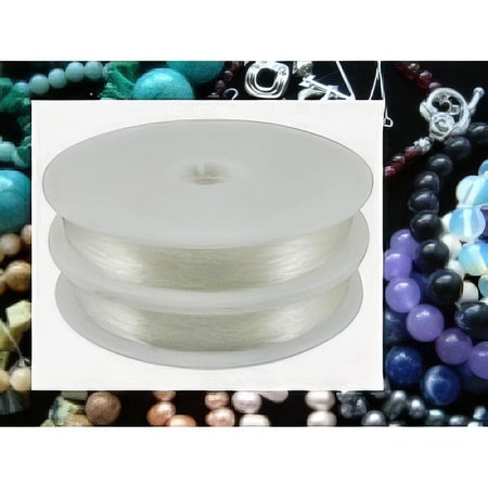 Transparent rund Fiber Strechgummi 0.4mm 1 Spule 10m