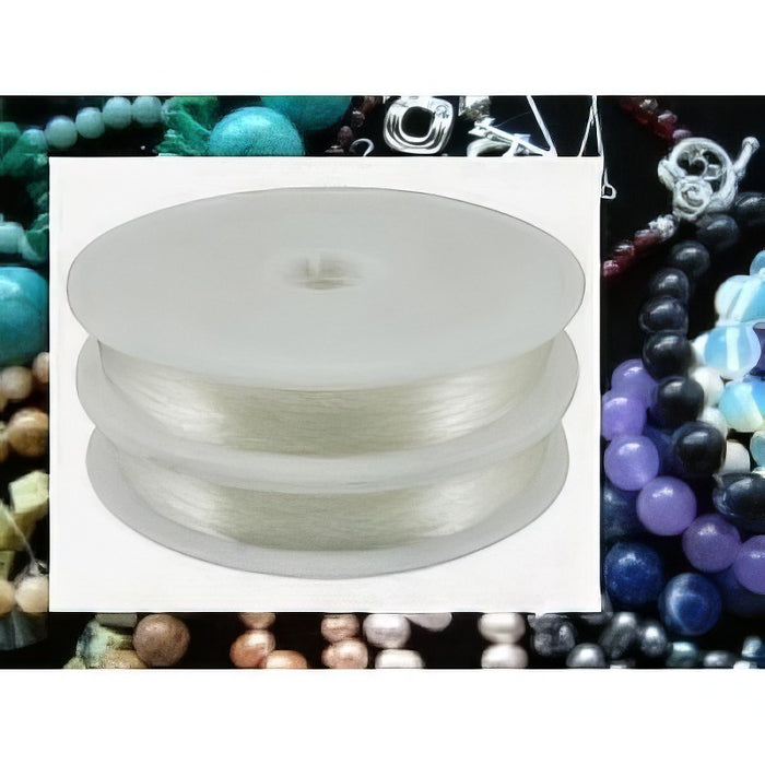Transparent rund Fiber Strechgummi 0.4mm 1 Spule 10m