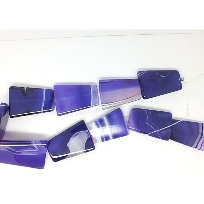 Achat violett Trapez 40x30x6mm 1 Stück