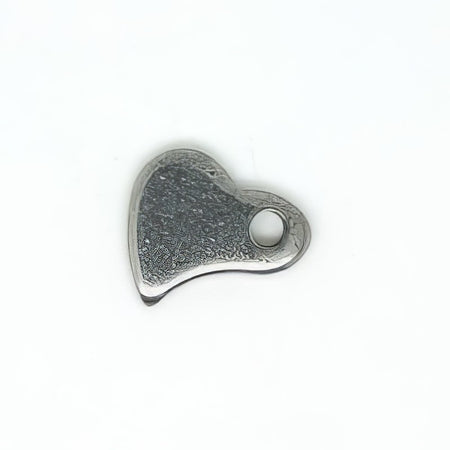 XL Herz Edelstahl mini 6.5x6x1mm 20 Stück