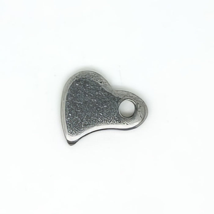 XL Herz Edelstahl mini 6.5x6x1mm 20 Stück