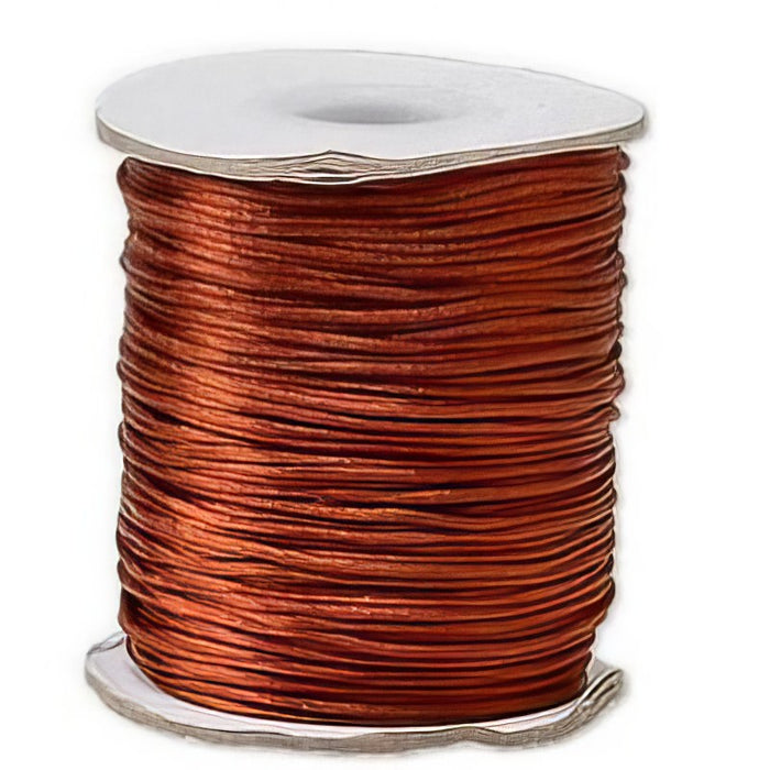 XlSatinband kupfer 1mm rund 1Rolle/64m