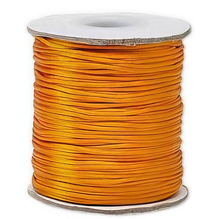XlSatinband orange 1mm rund 1Rolle/64m