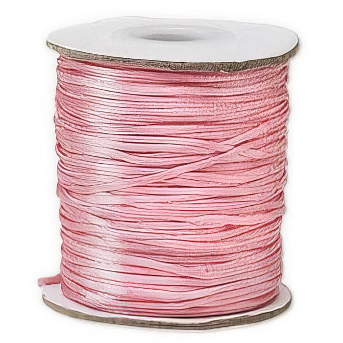 XlSatinband rosa 1mm rund 1Rolle/64m