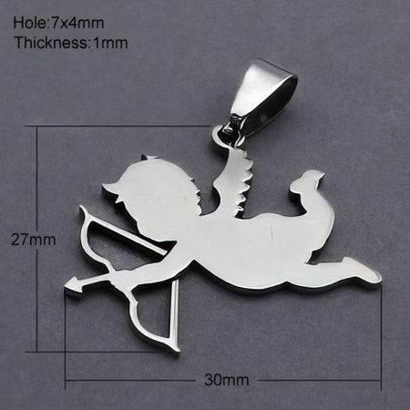 Engel Edelstahl 27x30x1mm 1 Stk