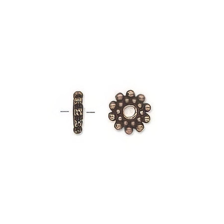Perlen Sternflocke Kupferfarben 8,5x1.8mm 1 Stück