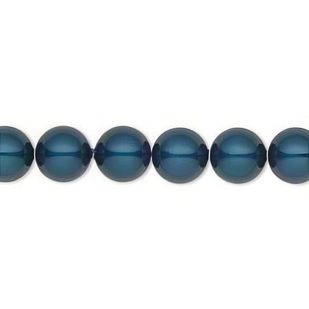 Swarovski Perlen petrol 8mm 1 Strang ca 50 Stk