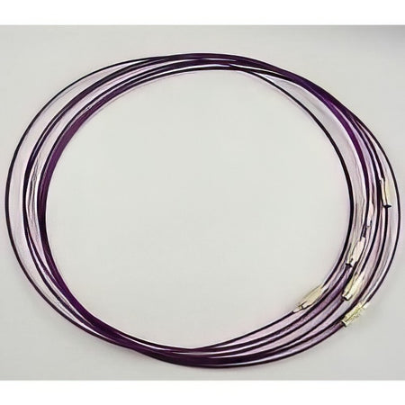 Edelstahldraht 1mm Ø Kette violett
