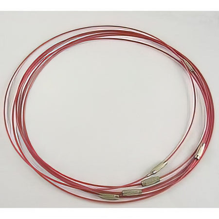 Edelstahldraht 1mm Ø Kette pink